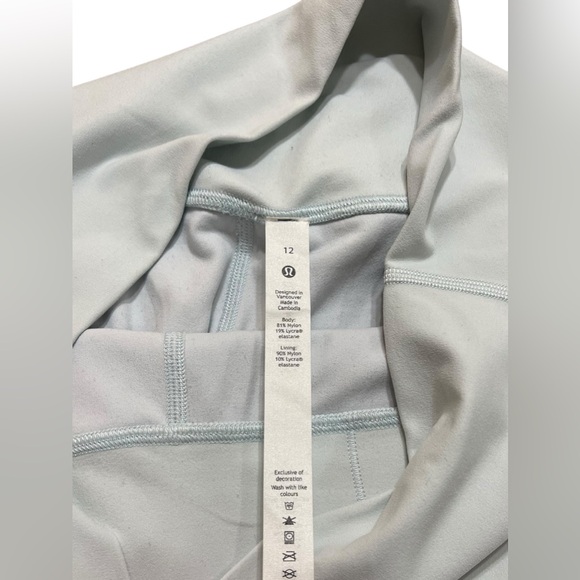 Lululemon Align Leggings Size 12 High Waisted Soft Stretchy Yoga Pant Light Blue - Picture 4 of 11